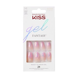Foto 1 | Foto 1 | Press-on Nails Kiss Gel Fantasy «winter Sparks», Color Morado Claro - Venta Internacional.