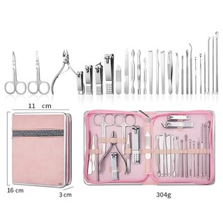 Foto 3 | Foto 3 | Kit De Manicura 26 En 1 Set Acero Inoxidable Eo Safe Imports Esi-19829 Rosa