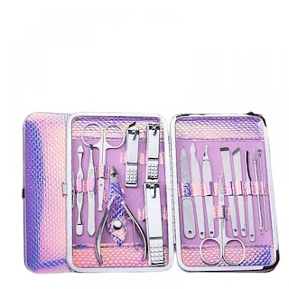 Foto 1 | Foto 1 | Juego De Cortaúñas Huoguo 16 Piezas De Acero Inoxidable Con Estuche - Venta Internacional.