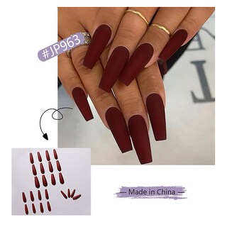 Foto 2 | Foto 2 | Manicura Fake Nails Huoguo Ballet Estilo Largo 24 Unidades - Venta Internacional.