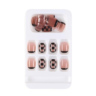 Foto 1 | Foto 1 | Arte De Uñas Portátil Con Cadena Larga Trapezoidal Con Forma De Tablero De Ajedrez Camelia De Wea - Venta Internacional.