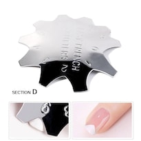 Plantilla De Uñas Francesa Huoguo Silver Crystal Acero Inoxidable - Venta Internacional.