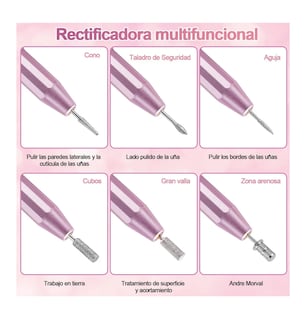 Foto 3 | Foto 3 | Pulidor De Uñas Malubero 19000rpm con Accesorio Profesional Rosa