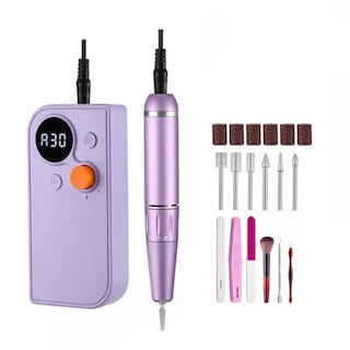 Foto 1 | Foto 1 | Esmeril para Uñas Belug color Púrpura 30000 Rpm + Accesorios