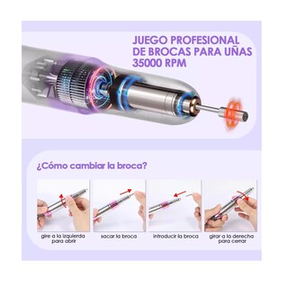 Foto 3 | Foto 3 | Pulidor Esmeril Uñas Profesional Manicure Eo Safe Imports Esi-10332 Multicolor