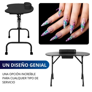 Foto 8 | Foto 8 | Mesa Para Uñas Manicure Ecomlab Portatil Plegable Estética