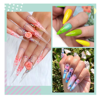 Foto 4 | Foto 4 | Pinceles de Uñas Acrílico 3 Pzs Rosa Número 6/8/12/3d