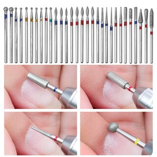 Foto 5 | Foto 5 | Juego De Brocas Para Uñas Yakamoz Mini Diamond 30 Unidades Vástago De 2 35 Mm - Venta Internacional.