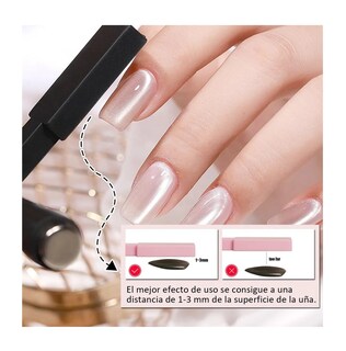 Foto 4 | Foto 4 | 13 Pcs Uñas Magnéticas De Ojo De Gato Herramientas De Diseño Rosa Con Negro