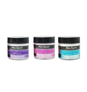 Foto 1 | Foto 1 | Polvo Acrílico Mia Secret 30 Ml X 3 (blanco Rosa Transparente) - Venta Internacional.