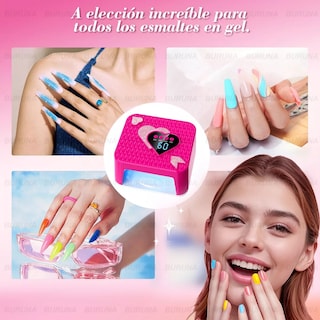 Foto 2 | Foto 2 | Lámpara Profesional Uv Led Para Uñas 288w Con Indicador En Forma De Corazón Ab15