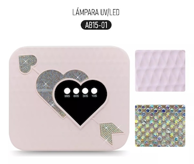 Foto 5 | Foto 5 | Lámpara Profesional Uv Led Para Uñas 288w Con Indicador En Forma De Corazón Ab15