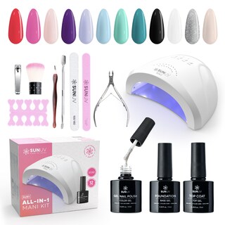 Foto 1 | Foto 1 | Kit De Esmalte De Uñas En Gel Sunuv Con Luz Uv, 12 Colores Y Herramientas - Venta Internacional.