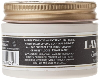 Foto 3 | Foto 3 | Arcilla Para El Cabello Layrite Deluxe Cement 45 Ml - Venta Internacional.