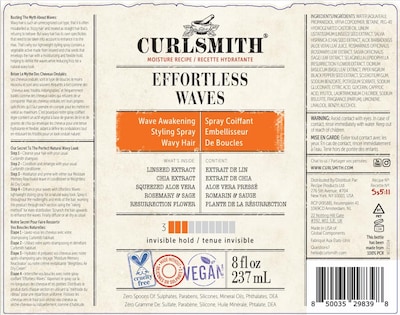 Foto 7 | Foto 7 | Spray Para Peinar Curlsmith Effortless Waves, 59 Ml/2 Fl Oz, Vegano - Venta Internacional.