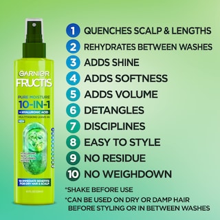 Foto 2 | Foto 2 | Spray Garnier Fructis Pure Moisture 10 En 1 Para Cabello Seco - Venta Internacional.