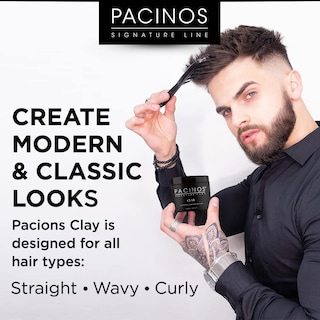Foto 4 | Foto 4 | Pasta Para El Cabello Pacinos Signature Line Clay 120 Ml Firm Hold - Venta Internacional.