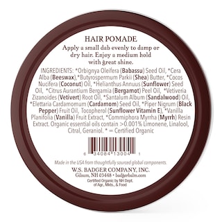 Foto 2 | Foto 2 | Pomada Para El Cabello Badger, Certificada Como Orgánica, Fijación Media, 60 Ml - Venta Internacional.
