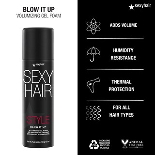 Foto 4 | Foto 4 | Espuma En Gel Voluminizadora Sexyhair Style Blow It Up 150 Ml - Venta Internacional.