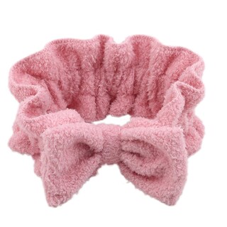 Foto 1 | Foto 1 | Diadema Huoguo Soft Top Bowknot Wash Para Maquillaje Facial Rosa - Venta Internacional.