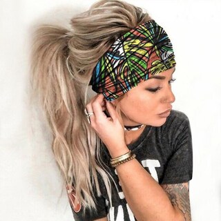 Foto 2 | Foto 2 | Diadema Huoguo Bandana Elástica Para Mujer Color Liso - Venta Internacional.