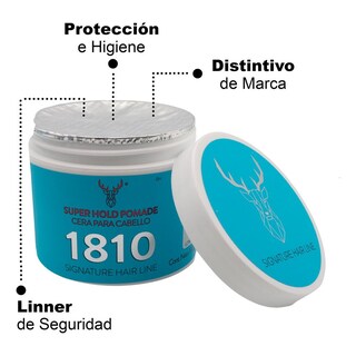 Foto 7 | Foto 7 | Kit X 3 Super Hold Pomade 1810 Cera Para Cabello Alta Fijac