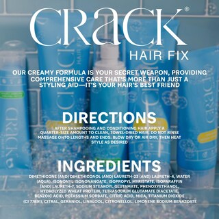 Foto 6 | Foto 6 | Crema Para Peinar Crack Hair Fix, Multitarea, Antiencrespamiento, 75 Ml, X2 - Venta Internacional.