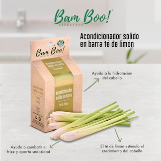 Foto 2 | Foto 2 | Tres Acondicionadores Sólidos Té de Limón 80 gr Bam Boo! Lifestyle