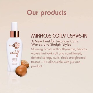 Foto 3 | Foto 3 | Producto Sin Enjuague It's A 10 Haircare Miracle Coily, 120 Ml - Venta Internacional.