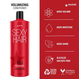 Foto 3 | Foto 3 | Acondicionador Sexyhair Big Voluminizing, 1 Litro, Humectante E Hidratante - Venta Internacional.