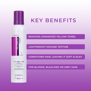 Foto 2 | Foto 2 | Acondicionador Para El Cabello, Mousse, Tónico, Fanola, No Amarillo, 250 Ml - Venta Internacional.