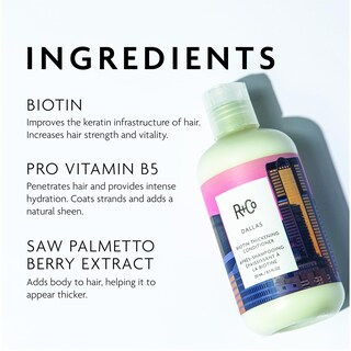 Foto 3 | Foto 3 | Acondicionador R+co Dallas Biotina, Espesante, 250 Ml, Vegano, 8.5 Oz - Venta Internacional.