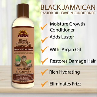 Foto 5 | Foto 5 | Acondicionador Leave In Okay Black, Aceite De Ricino Jamaicano, 240 Ml - Venta Internacional.