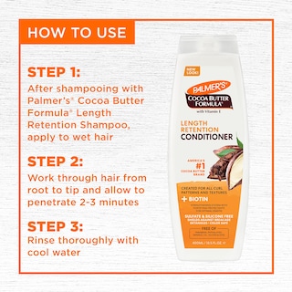 Foto 4 | Foto 4 | Acondicionador Palmer's, Manteca De Cacao Y Biotina, Retención De Longitud, 400 Ml - Venta Internacional.