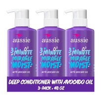Acondicionador Aussie 3 Minute Miracle Moist, 480 Ml, Paquete De 3 Unidades - Venta Internacional.