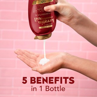 Foto 7 | Foto 7 | Acondicionador Ogx Aceite Suavizante De Queratina Sin Encrespamiento 385 Ml X2 - Venta Internacional.