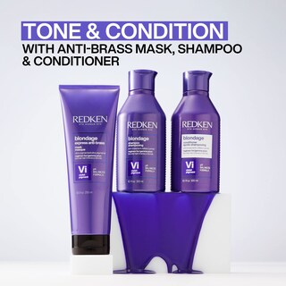 Foto 5 | Foto 5 | Acondicionador Redken Blondage Color Depositing Purple 1l - Venta Internacional.