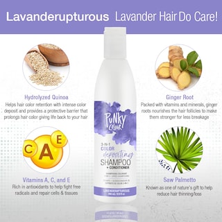 Foto 6 | Foto 6 | Limpiador Y Acondicionador Para El Cabello Punky Colour 3 En 1 Lavenderapturous - Venta Internacional.