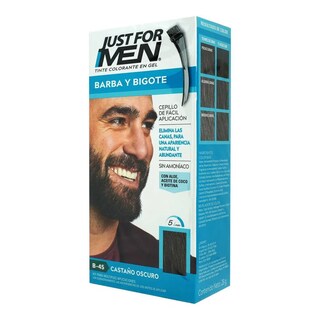 Foto 1 | Foto 1 | Tinte Just For Men para Barba y Bigote en Gel Tono Castaño Oscuro 28 Gr