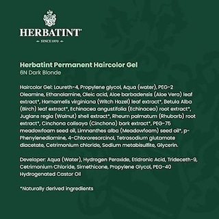 Foto 7 | Foto 7 | Gel Para Teñir El Cabello Herbatint 6n, Rubio Oscuro, 135 Ml, Sin Alcohol - Venta Internacional.