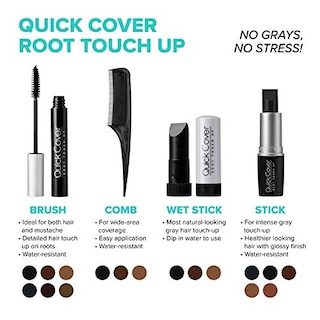 Foto 6 | Foto 6 | Brocha De Retoque Para Cabello Kiss Colors Quick Cover Negra Bgc01 (2 Unidades) - Venta Internacional.