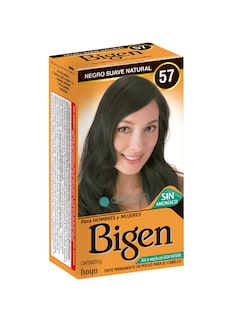 Foto 2 | Foto 2 | Tinte Para Cabello En Polvo Bigen Negro Suave Natural 57, 6 Gr