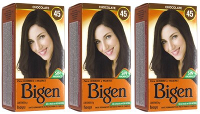 Foto 1 | Foto 1 | Tinte para Cabello en Polvo Bigen Chocolate 45, 6 gr 3 Piezas