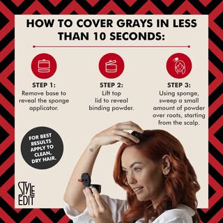 Foto 5 | Foto 5 | Polvo de Retoque para Cabello Rojo Claro Style Edit Cubre Canas y Raíces con Infusión de Minerales - Venta Internacional