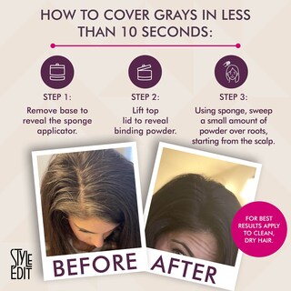 Foto 5 | Foto 5 | Root Touch Up Powder Style Edit Para Cabello Negro - Venta Internacional