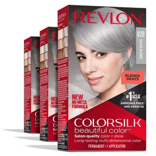 Foto 1 | Foto 1 | Tinte Para El Cabello Revlon Colorsilk Permanent Blonde 100% Gris Cover - Venta Internacional.