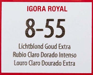 Foto 2 | Foto 2 | Tinte De Pelo Schwarzkopf Igora Royal 8-55 Rubio Claro Gold Extra - Venta Internacional.