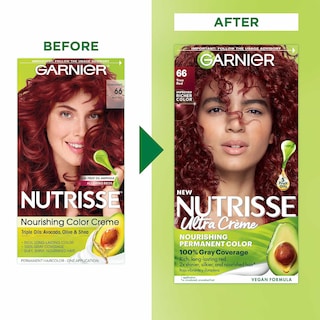 Foto 2 | Foto 2 | Tinte Para El Cabello Garnier Nutrisse Nourishing Creme 66 True Red 2x - Venta Internacional.