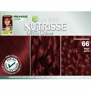 Foto 4 | Foto 4 | Tinte Para El Cabello Garnier Nutrisse Nourishing Creme 66 True Red 2x - Venta Internacional.
