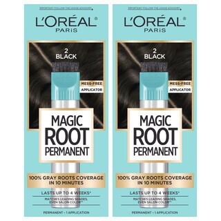 Foto 1 | Foto 1 | Tinte De Pelo L'oréal Paris Root Rescue Black 2, Paquete De 2 - Venta Internacional.
